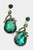 Emerald color teardrop crystal earrings  that adds glam to your outfit for prom or any special event with elegant design on gold setting and post back style - shop Prom Avenue

Size : 0.75 X 1.8 L
Post Back
Lead and Nickel Compliant