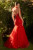 Red Strapless Gown A1345