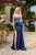 JT2496A, blue dress, blue prom dress, blue party dress, blue strapless dress, blue formal dress, strapless dress, blue strapless dress ,blue strapless gown, floral corset dress, prom avenue