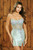 AMELIA 9065S, short, homecoming mint, green, strapless, sleeveless, side slit, satin, floral, semi formals, party dress, prom avenue 