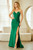 AMELIA 7081, long prom dress, prom dress with side slit, sexy prom dress, strapless prom dress, fitted prom dress, mermaid prom dress, green dress, green prom dress, green long gown, green long formal gown 