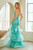 LAYERED SKIRT LONG BEADED PROM DRESS style 8062