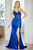AMELIA 9081, Blue prom dress, blue formal gown, blue semi formal gown, blue strapless dress, blue fitted dress, blue prom dress with side slit, gala dress, winter formals, elegant prom dress, sophisticated prom dress, perfect prom dress, teen school dance dress, dance dress, evening wear, evening dress,  prom avenue