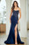 AMELIA 8059,Blue prom dress, blue formal gown, blue semi formal gown, blue strapless dress, blue fitted dress, blue prom dress with side slit, gala dress, winter formals, elegant prom dress, sophisticated prom dress, perfect prom dress, teen school dance dress, dance dress, evening wear, evening dress,PROM AVENUE