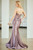 FITTED LONG PROM DRESS with SIDE SLIT style 8059
