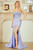 Blue prom dress, blue formal gown, blue semi formal gown, blue strapless dress, blue fitted dress, blue prom dress with side slit, gala dress, winter formals, elegant prom dress, sophisticated prom dress, perfect prom dress, teen school dance dress, dance dress, evening wear, evening dress,PROM AVENUE