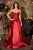Red prom dress, red formal gown, red semi formal gown, red strapless dress, red fitted dress, red prom dress with side slit, gala dress, winter formals, elegant prom dress, sophisticated prom dress, perfect prom dress, teen school dance dress, dance dress, evening wear, evening dress,PROM AVENUE
