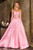 Pink prom dress, pink formal gown, pink semi formal gown, pink strapless dress, pink fitted dress, pink prom dress with side slit, gala dress, winter formals, elegant prom dress, sophisticated prom dress, perfect prom dress, teen school dance dress, dance dress, evening wear, evening dress,PROM AVENUE
