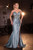 Blue prom dress, blue formal gown, blue semi formal gown, blue strapless dress, blue fitted dress, blue prom dress with side slit, gala dress, winter formals, elegant prom dress, sophisticated prom dress, perfect prom dress, teen school dance dress, dance dress, evening wear, evening dress,PROM AVENUE
