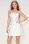 bridal shower dress, bridal rehearsal dress, graduation, summer cocktail party, white party dress, 