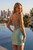 FLORAL APPLIQUE CORSET SATIN MINI DRESS style D7010