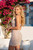 BEADED FLORAL CORSET MINI DRESS WITH CHOKER style  T7102