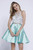 short dress, homecoming dress, a-line dress, dames, short party dress, prom avenue

Available in Mint- White,  