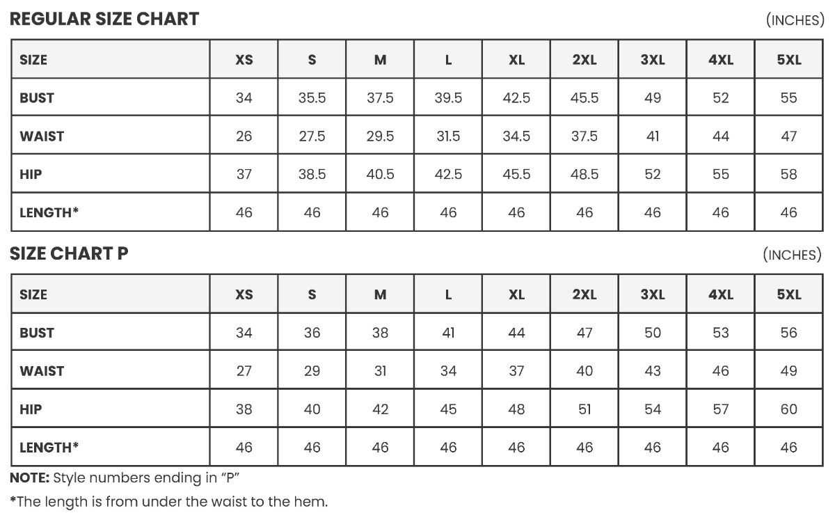 Adora Dress Size Guide