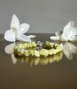 Serpentine Silver Bracelet