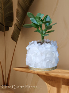 Clear Quartz Planter