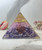 Amethyst + Rose Quartz Orgone Pyramid+ Golden Spiral