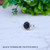 Black Tourmaline Faceted Silver Ring