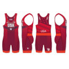 Nike Women's USA Wrestling Paris Tour Wrestling Singlet - Red