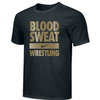 Nike Youth Wrestling Blood Sweat Tee - Black/Gold