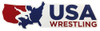 USA Wrestling Large 12 Inch Vinyl Sticker - Red/White/Blue