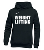 Nike Youth Weightlifting Pullover Club Fleece Hoodie - Black/White