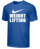 Nike Men's Weightlifting Stacked Tee - Royal