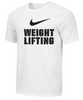 Nike Men's Weightlifting Stacked Tee - White