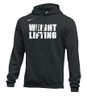 Nike Men's Weightlifting Stacked Club Fleece Hoodie - Black/White