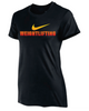 Nike Women's Weightlifting Tee - Black/Orange/Yellow