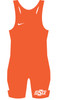 Nike Youth Oklahoma State University Grappler Elite Wrestling Singlet - Orange / White
