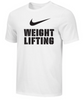 Nike Women's Weightlifting Stacked Tee - White