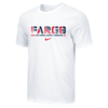 Nike Men's USA Wrestling Fargo 2022 USA Flag Cotton Tee - White