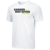 Nike Men's Volleyball Earned Not Given Tee - White/Black/Yellow