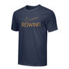 Nike Men's Rowing Gold Swoosh Tee - Navy/Gold