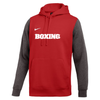 Nike Men's Boxing Club Fleece Color Block Hoodie - Red/Grey