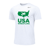 Nike Men's USA Wrestling Dri-FIT Tee - White