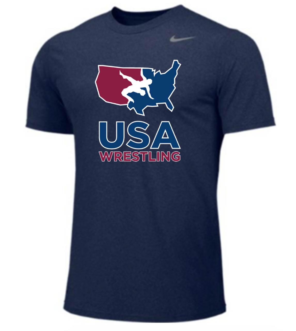 Nike Men S Usawr Team Legend Ss Crew Navy Red White Navy