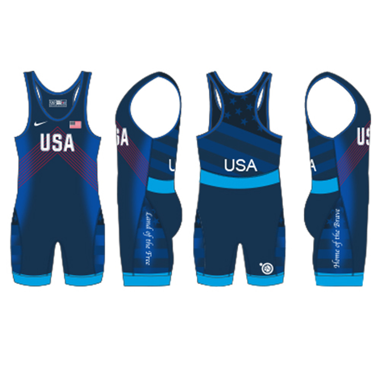 navy wrestling singlet