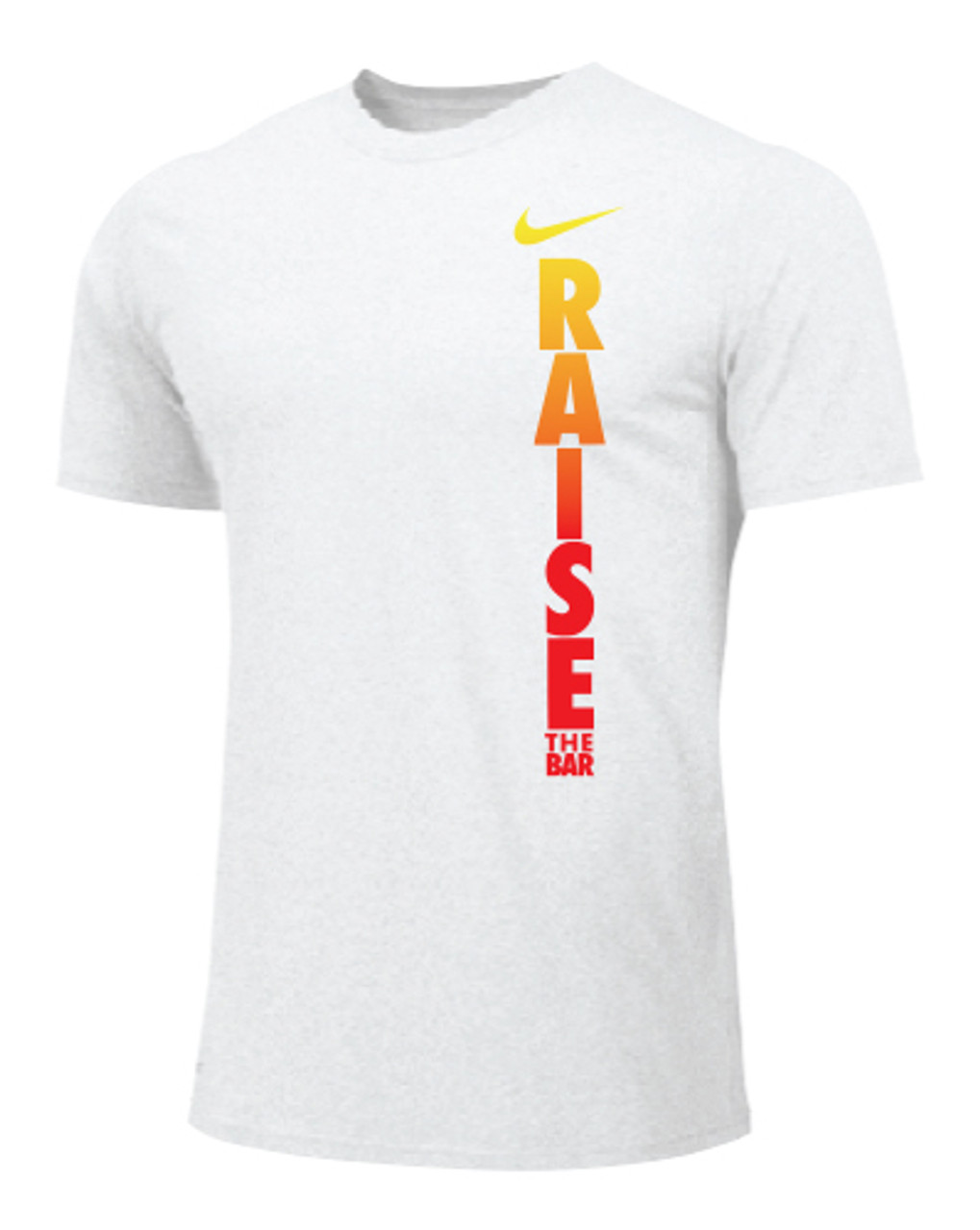 white orange nike shirt