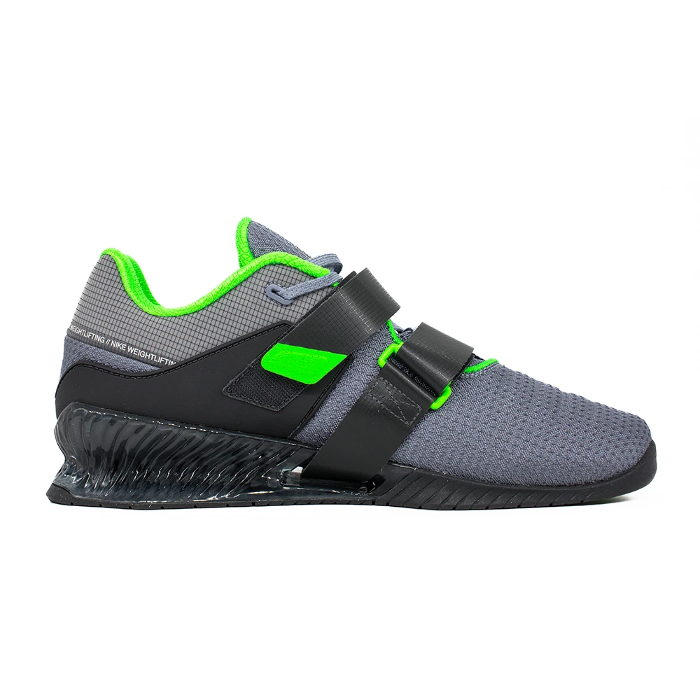 Nike Romaleos 4 Weightlifting Shoes Men’s 9.5 Gray Volt NEW Nike Romaleos 4 Weightlifting Shoes - Wolf Grey/Lightening main image 4