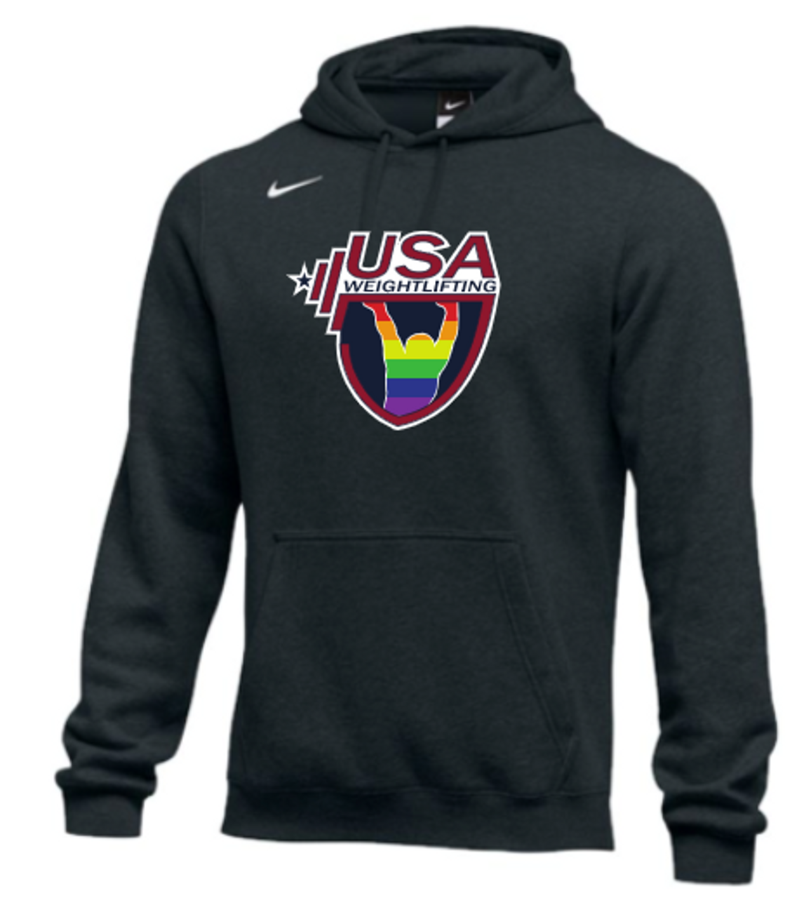 USAW Pride Fleece Pullover Hoodie - Black