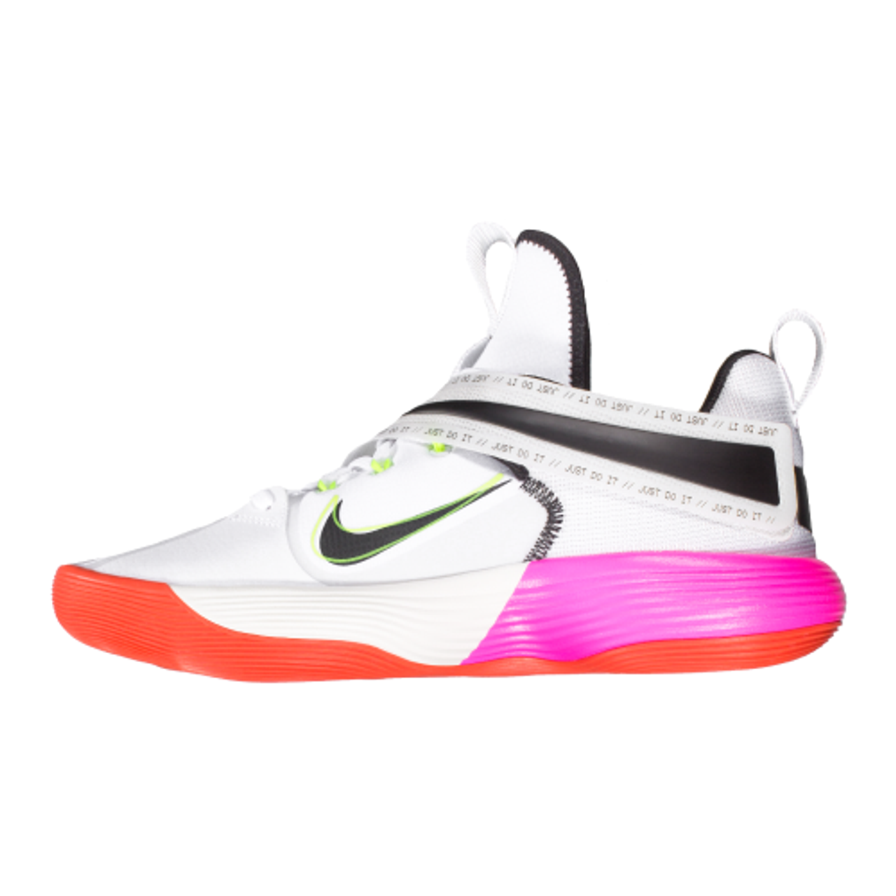 nike react hyperset volleyball shoes pink and blue