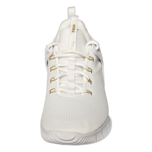 white and gold nike volleyball shoes