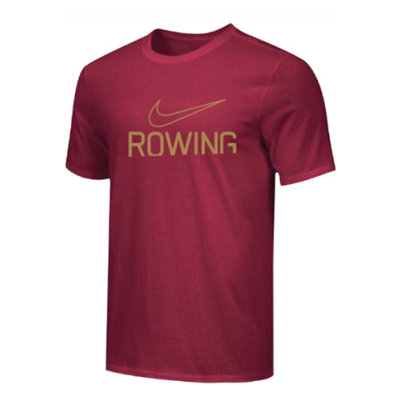 Nike Men's Rowing Gold Swoosh Tee - Red/Gold