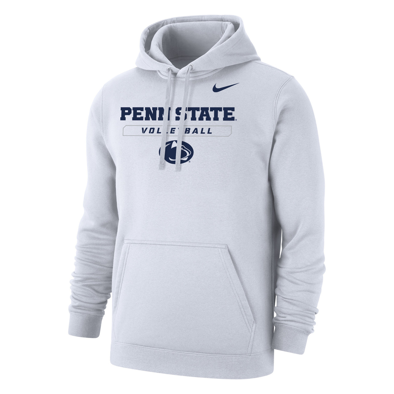 Nike Men's Volleyball Penn State Club Fleece Pullover Hoodie - White