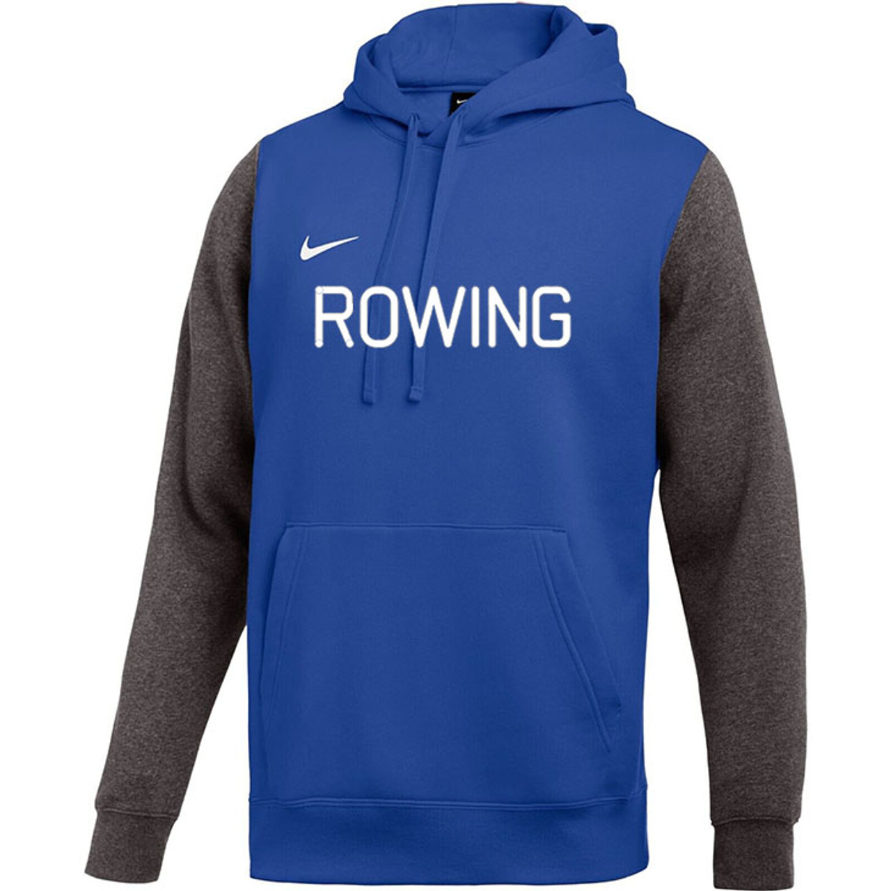 Nike Men s Rowing Club Fleece Color Block Hoodie Royal Grey