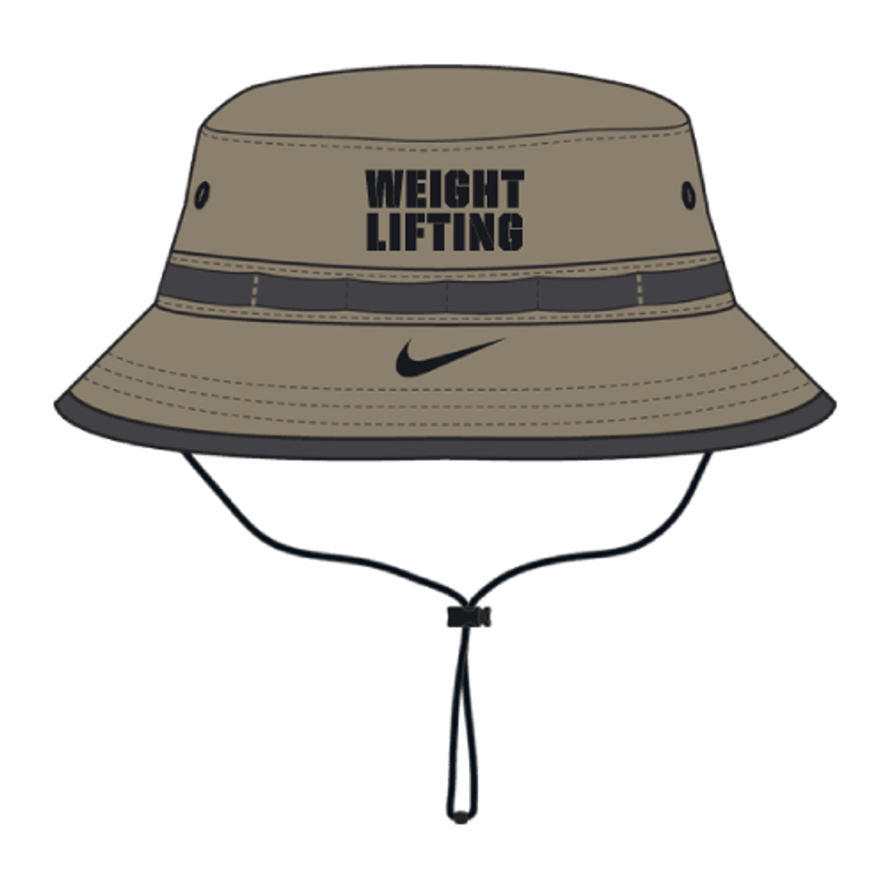 Nike Weightlifting Dri-Fit Bucket Hat - Khaki/Black