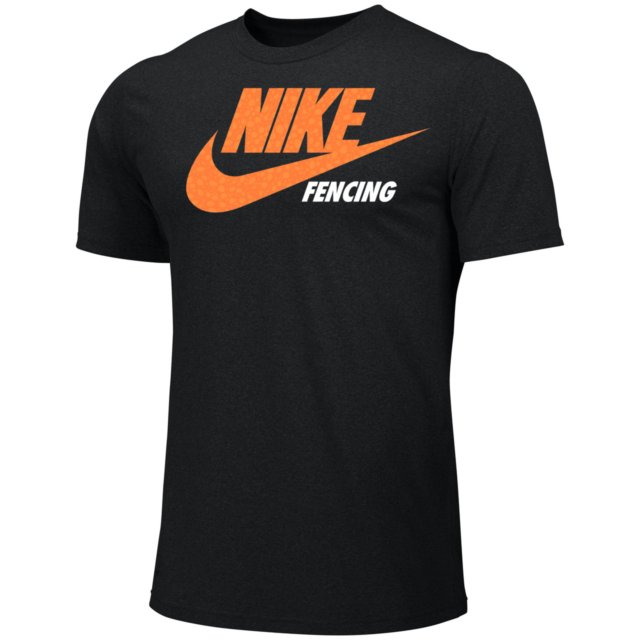 black and orange nike t shirt