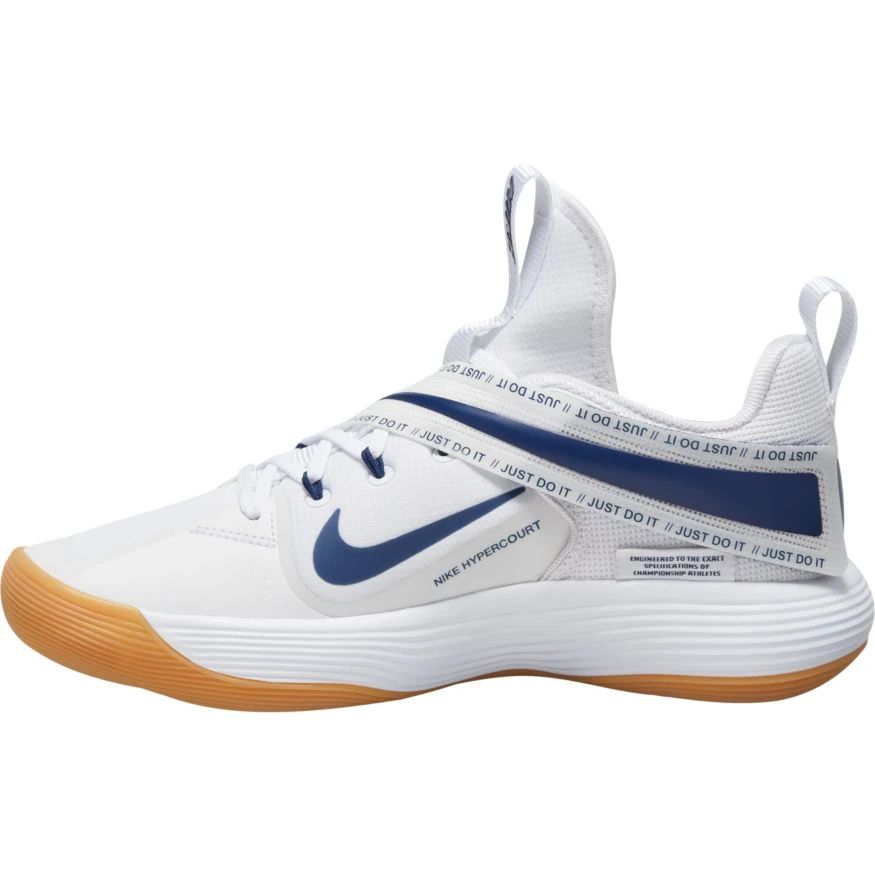 Nike React HyperSet Volleyball Shoes - White/Gum Light Brown  display picture 1